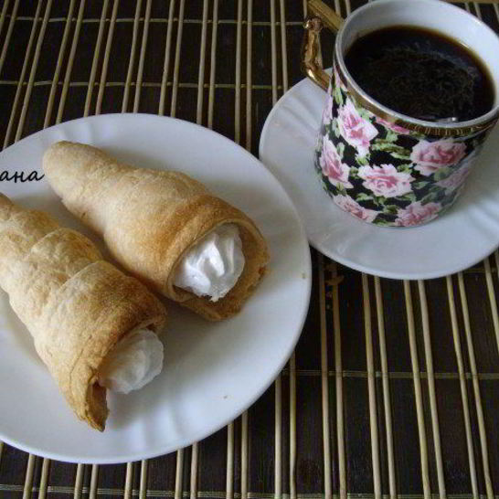 Рецепт пирожных трубочек