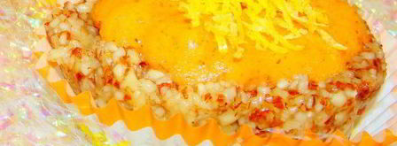 полезное миндальное пирожное с хурмой. Шаг 7