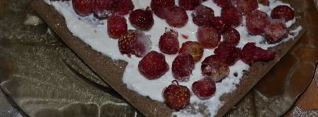 шоколадно-творожное пирожное с ягодами. Шаг 7