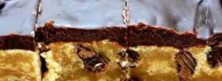 шоколадные пирожные с арахисовым маслом и орехами пекан. Шаг 4