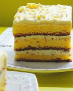 Тыквенное пирожное