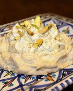 Воздушное фисташковое пирожное