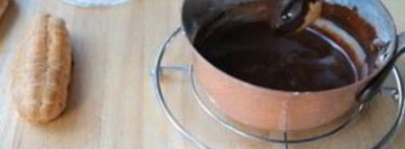 заварное пирожное с заварным кремом. Шаг 10