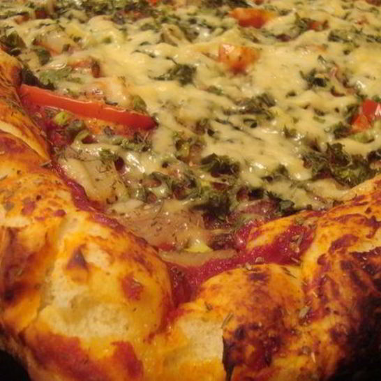 Рецепт большой и вкусная пицца