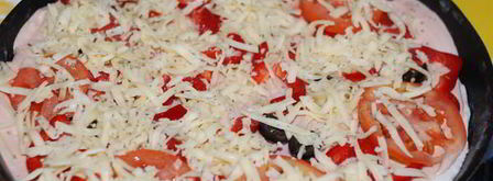 быстрая пицца на кефире. Шаг 5