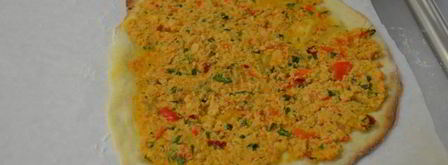 домашний турецкий лахмаджун пицца с фаршем. Шаг 10