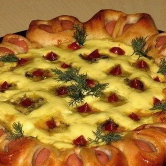 Рецепт дрожжевой пиццы по-домашнему