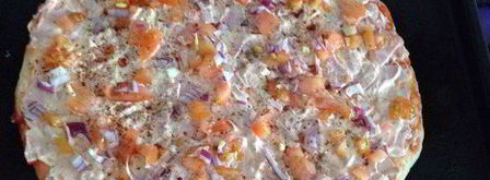 дрожжевая пицца с помидорами и курицей. Шаг 5