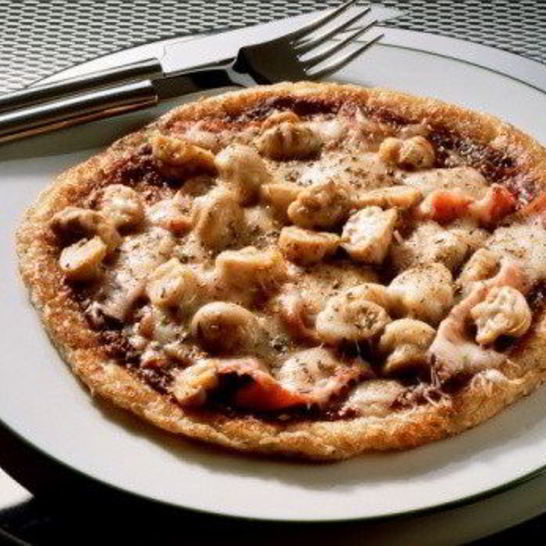 Рецепт грибной пиццы с чоризо