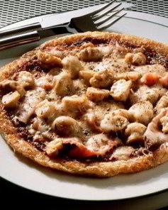 Грибная пицца с чоризо