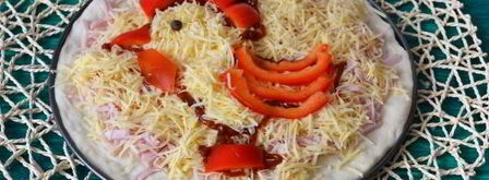 новогодняя пицца петушок. Шаг 14