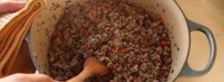 пицца болоньезе. Шаг 3