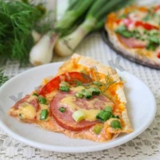 Рецепт пиццы из лаваша в духовке