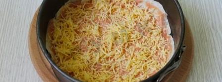 пицца из лаваша в духовке. Шаг 7