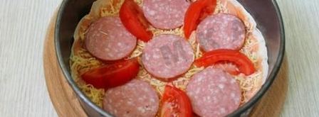 пицца из лаваша в духовке. Шаг 9