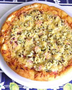 Пицца мясное ассорти