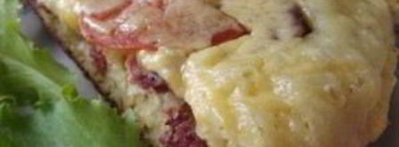 пицца на сковороде с помидорами. Шаг 4