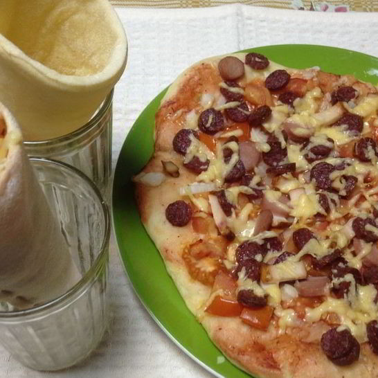 Рецепт пиццы-рожка