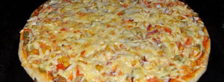 пицца с копченой курицей. Шаг 5