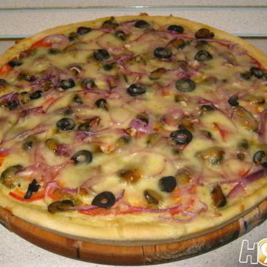 Рецепт пиццы с мидиями