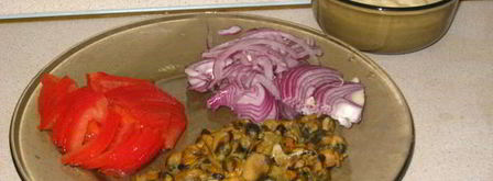 пицца с мидиями. Шаг 16