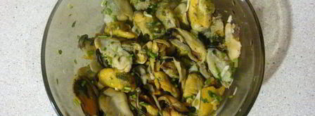 пицца с мидиями. Шаг 8