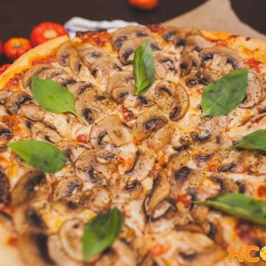 Рецепт пиццы с шампиньонами