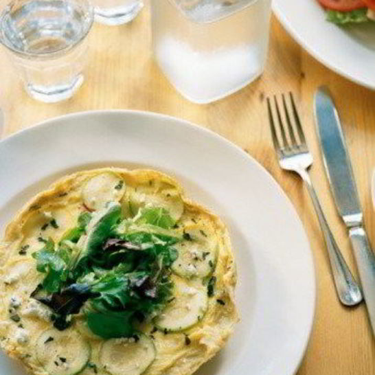 Рецепт пиццы с цукини, голубым сыром и эстрагоном