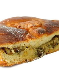 Пицца с угрем и картофелем