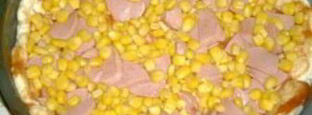 пицца с вешенками и кукурузой. Шаг 3