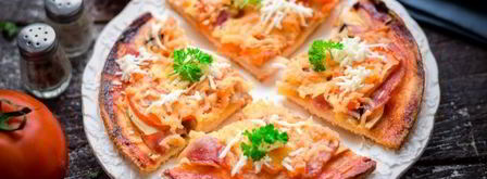 пицца с ветчиной, сыром и помидорами. Шаг 14