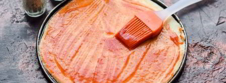 пицца с ветчиной, сыром и помидорами. Шаг 10