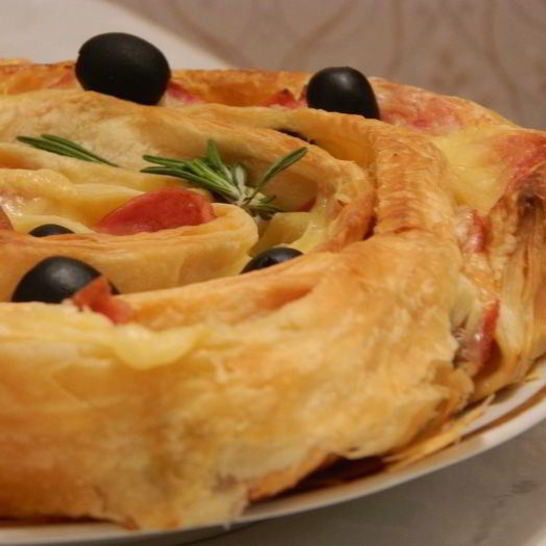 Рецепт пиццы с ветчиной