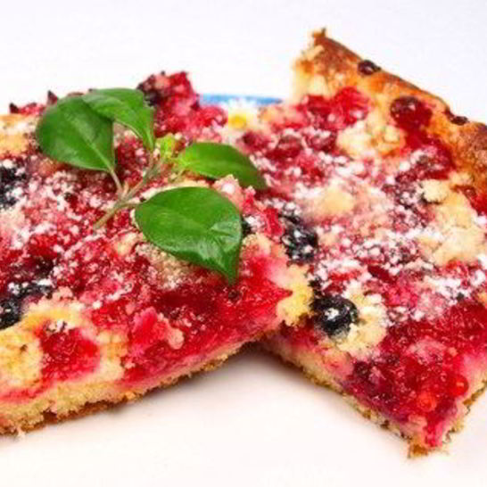 Рецепт пиццы с ягодами