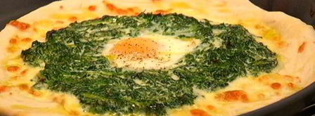 пицца с яйцом и шпинатом. Шаг 14