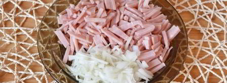 пицца-сердце с ветчиной и сыром. Шаг 3