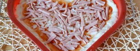 пицца-сердце с ветчиной и сыром. Шаг 17