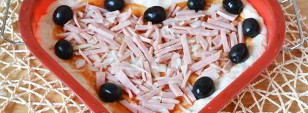 пицца-сердце с ветчиной и сыром. Шаг 18