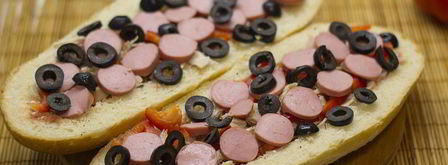 пицца в батоне. Шаг 4