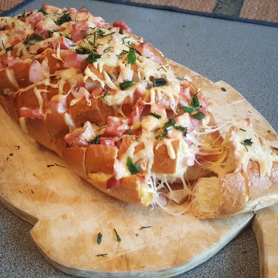 Рецепт пиццы в булке