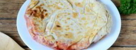 пицца в лаваше на сковороде. Шаг 7