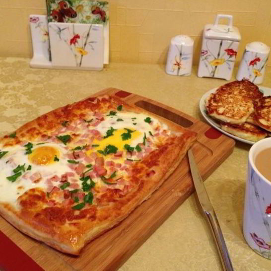 Рецепт пиццы вкусное утро