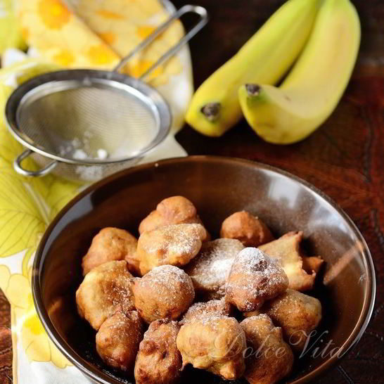 Рецепт банановых пончиков