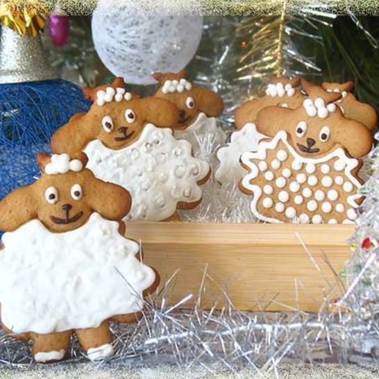 Рецепт медово-пряничных овечки