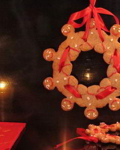 Рождественский венок пряничный