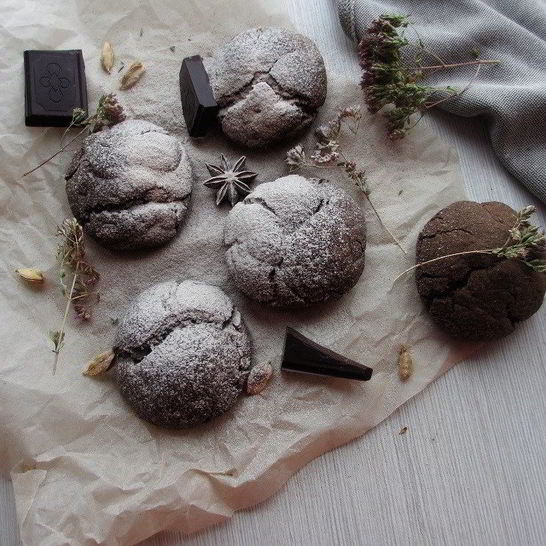 Рецепт шоколадна-ореховых пряники