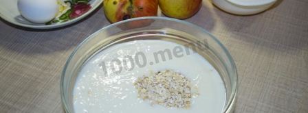 диетическая шарлотка из геркулеса с яблоками. Шаг 2