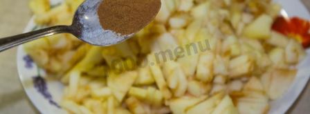 диетическая шарлотка из геркулеса с яблоками. Шаг 10