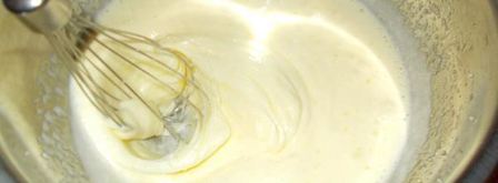 фисташковая шарлотка с персиками. Шаг 4