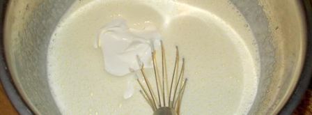 фисташковая шарлотка с персиками. Шаг 5